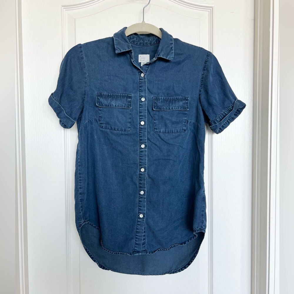 A New Day Denim Button up